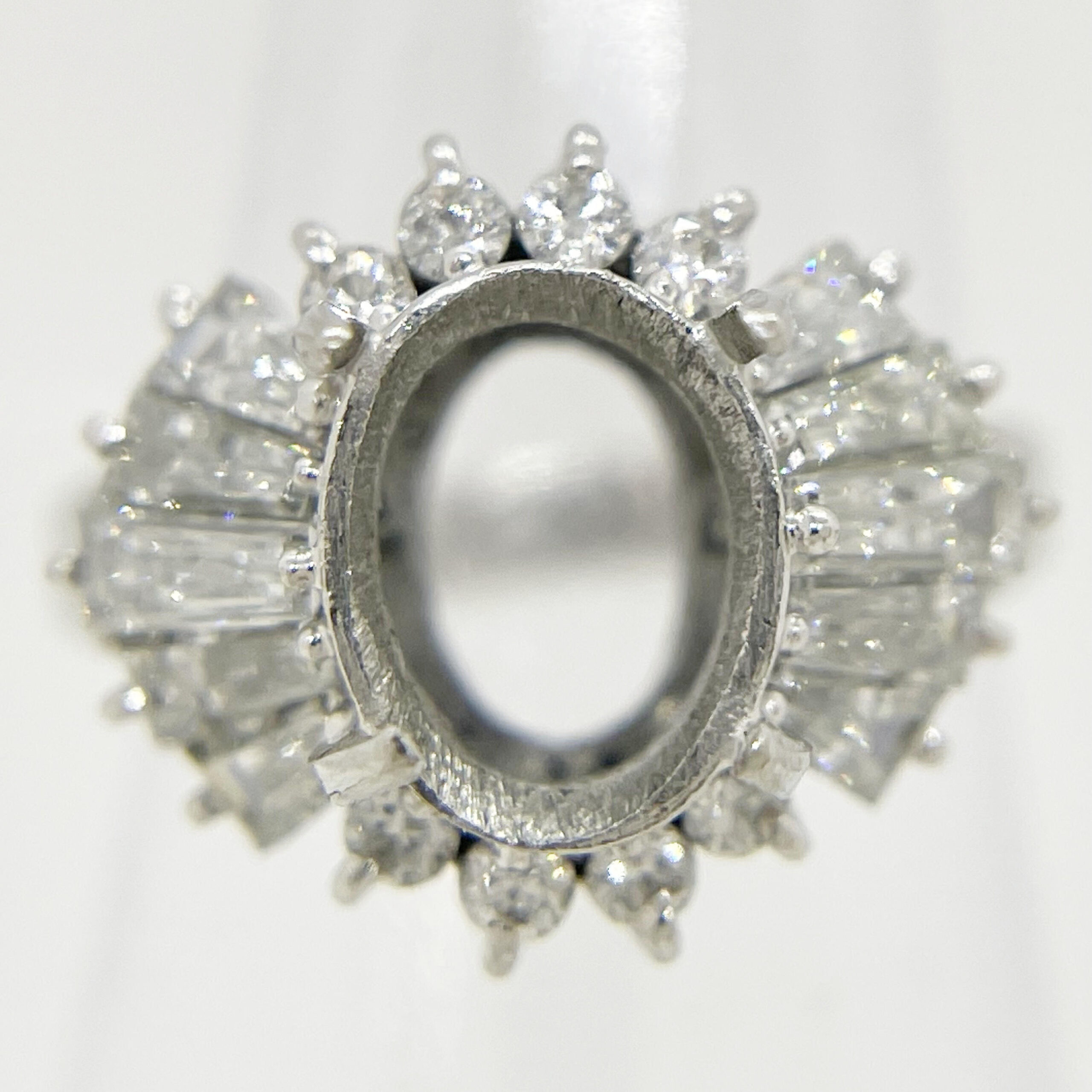 【買取】 指輪 プラチナ900 ダイヤモンド 空枠