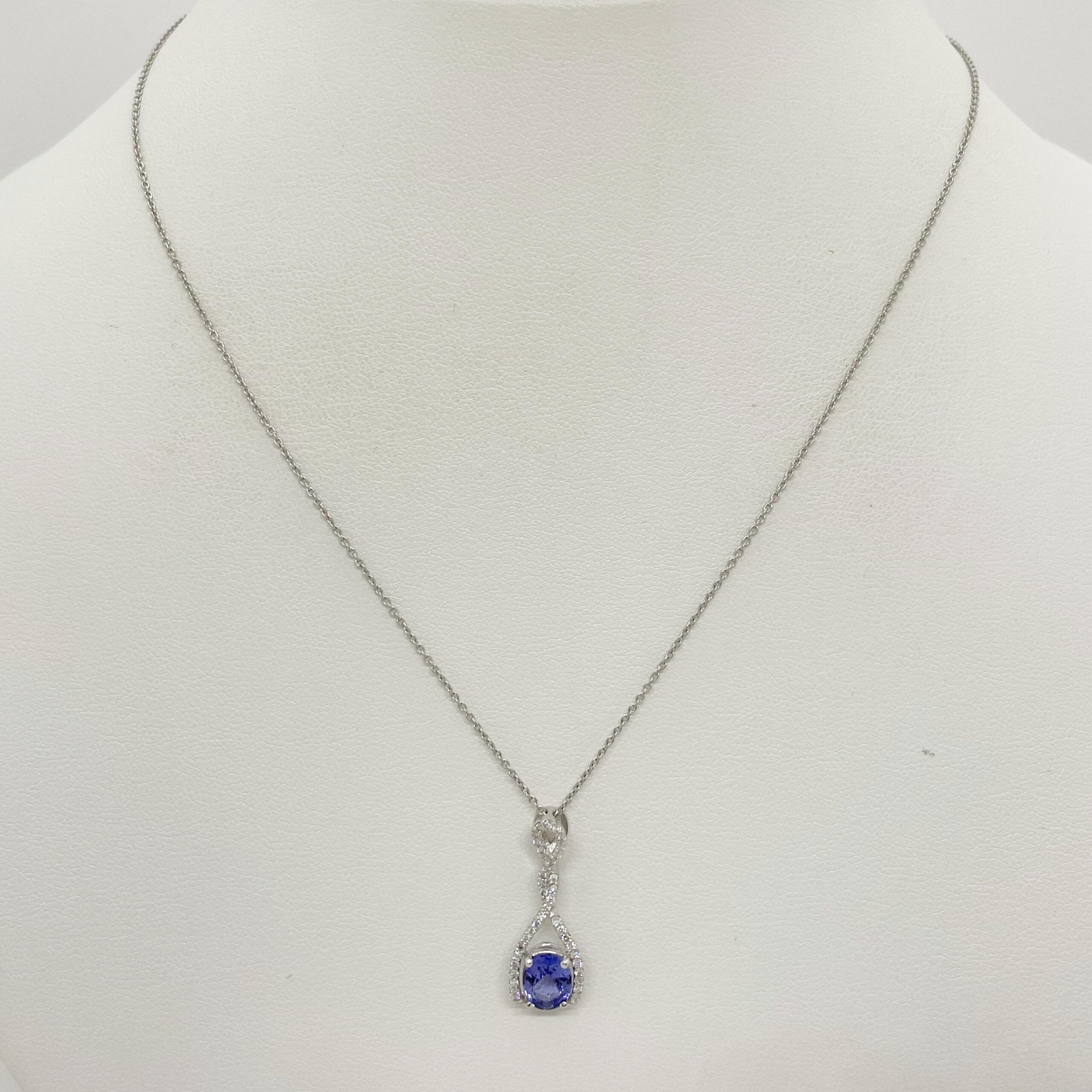 【買取】 ネックレス プラチナ タンザナイト ダイヤモンド