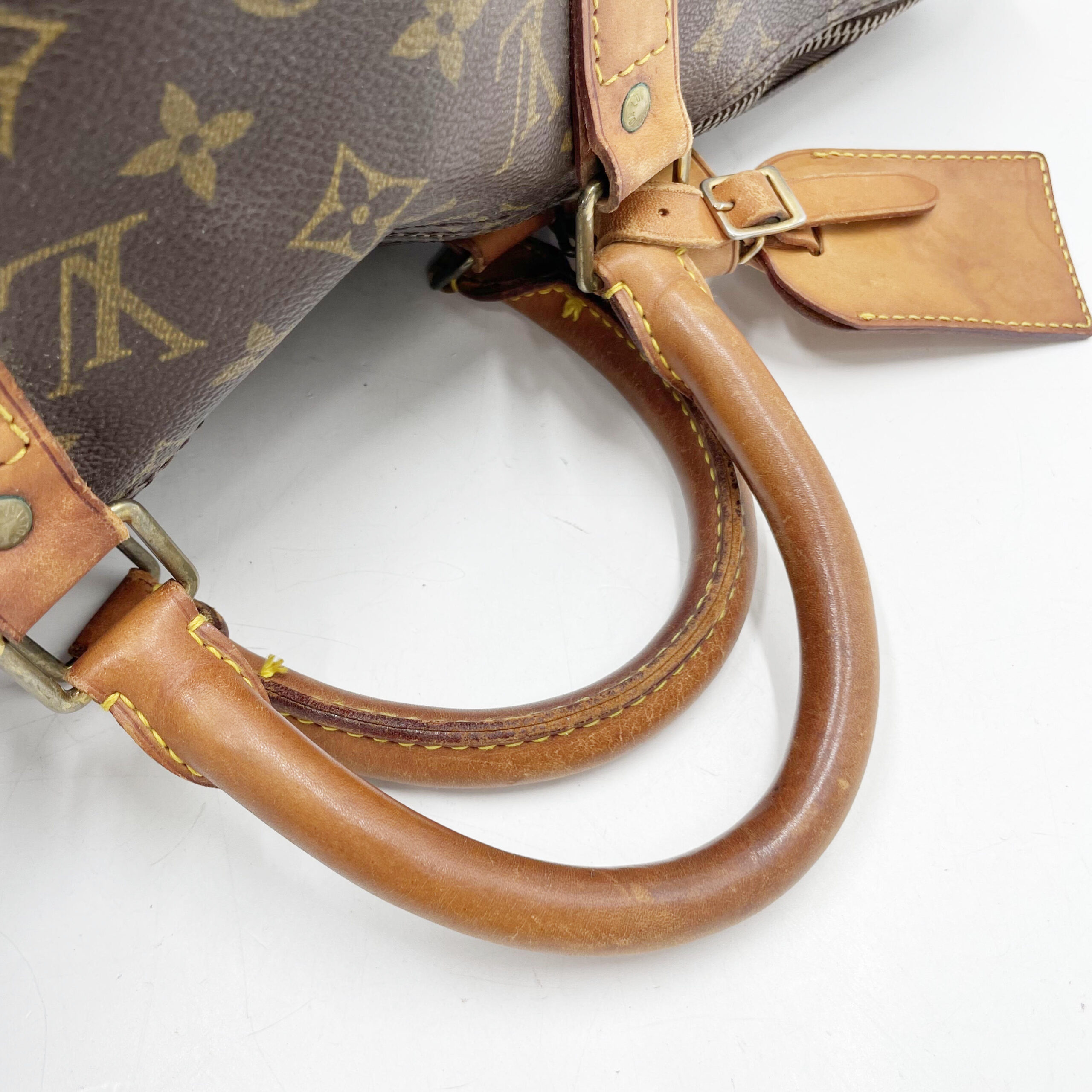 LOUIS VUITTON キーポル50 持ち手とネームタグの状態