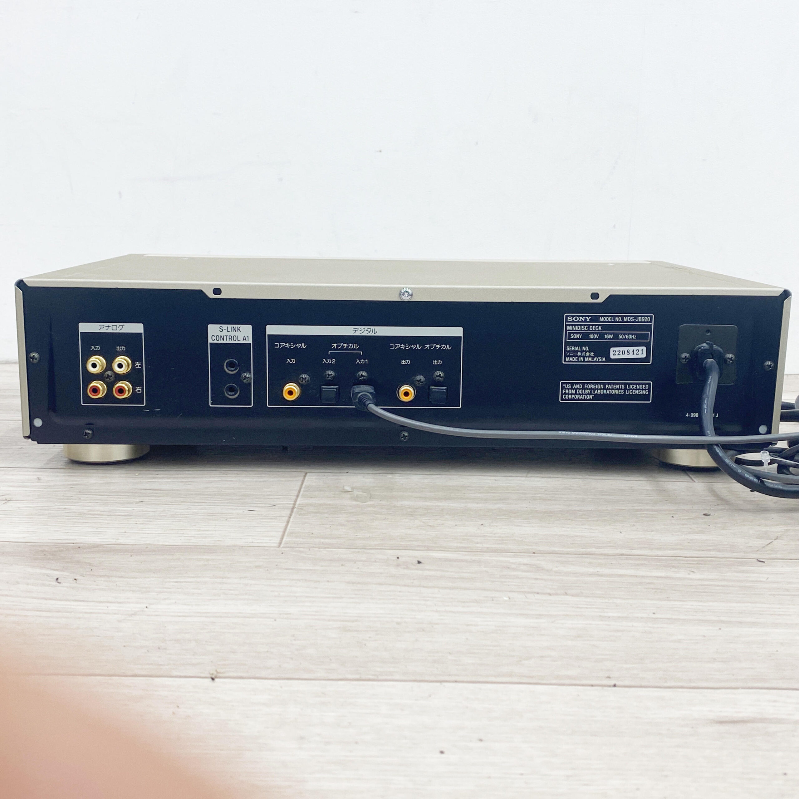 SONY MDデッキ MDS-JB920 本体