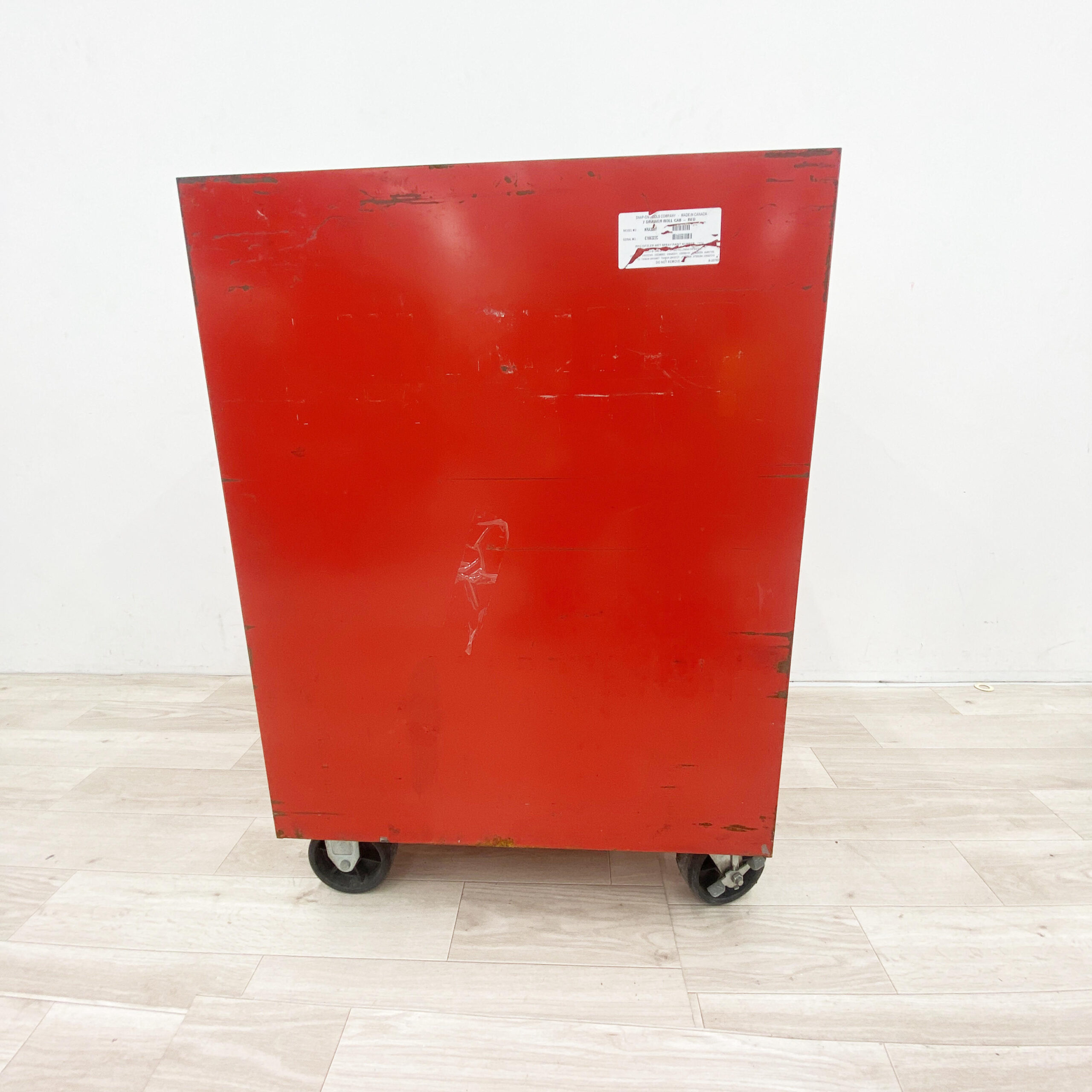 Snap-on 7段ロールキャビネット KRA3027 裏面
